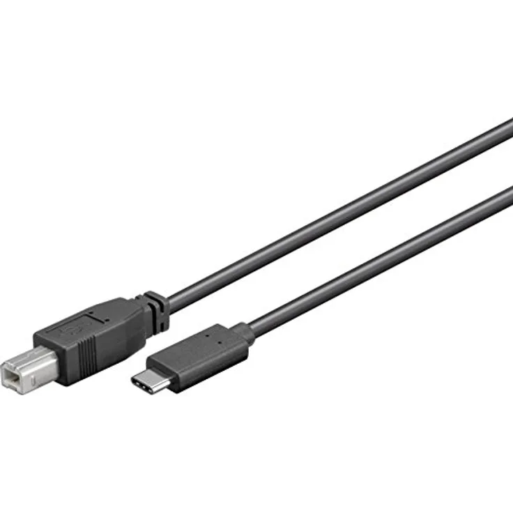 Goobay 67985 USB 3.1 Kabel USB-C auf B, schwarz - USB 2.0-Stecker (Typ B) > USB-C-Stecker