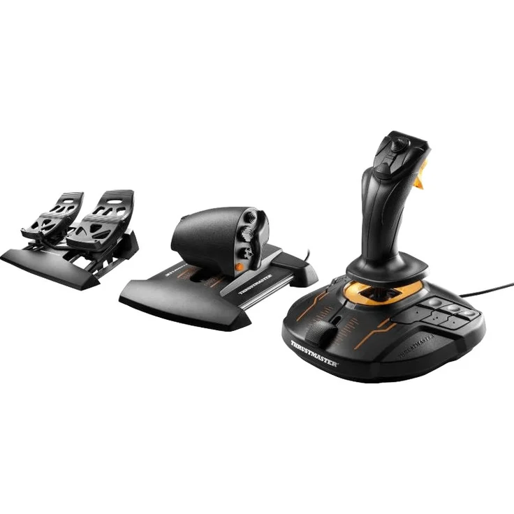 Thrustmaster T.16000M FCS Flight Pack Schwarz, Orange (2960782) (PC) – Bild 1