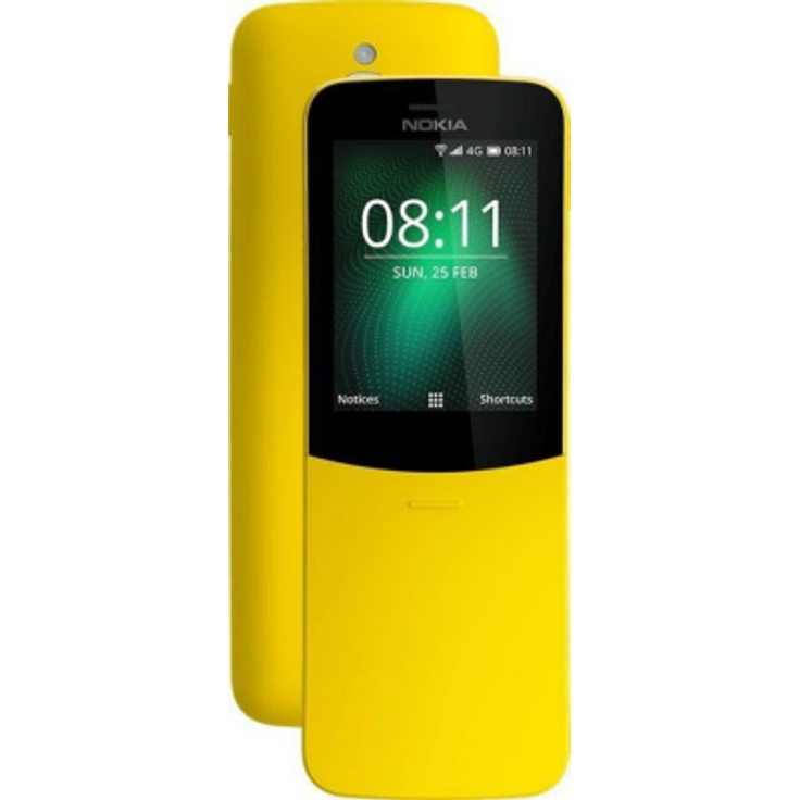Nokia 8110 4G 4GB Handy, gelb
