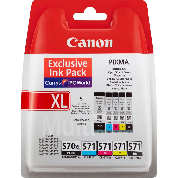 Canon PGI-570XL-CLI-571 PGBK Combo, schwarz – Bild 1