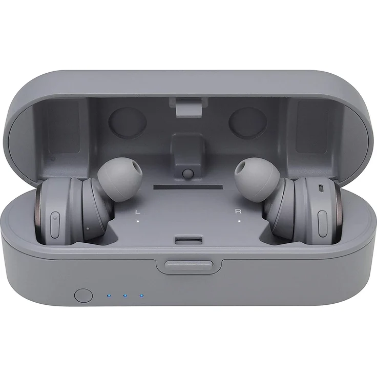 Audio-Technica ATH-CKR7TW True Wireless In-Ear Kopfhörer, mit Bluetooth, Mikrofon, grau – Bild 2