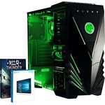 Vibox VBX-PC-5373 Ultra 11 Gaming Desktop-PC (AMD A Series A8-7600, 8GB RAM, 1TB HDD, AMD Radeon R7, Win 10 Home) grün