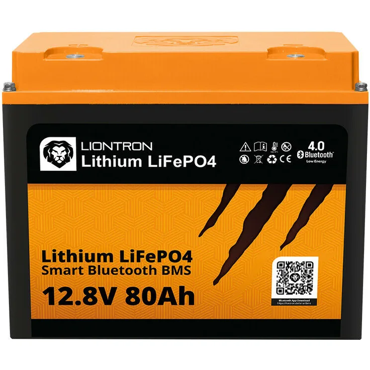 LIONTRON LiFePO4 Akku 12,8V 80Ah LX Smart BMS mit Bluetooth