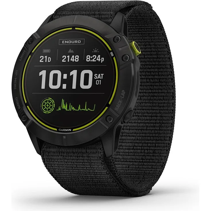 Garmin Enduro Smartwatch GPS, Unisex, 51mm, Polymergehäuse, Carbone Black