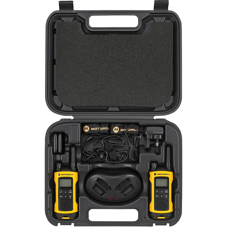 Motorola TLKR T80 Extreme, Walkie Talkie, schwarz, gelb – Bild 4