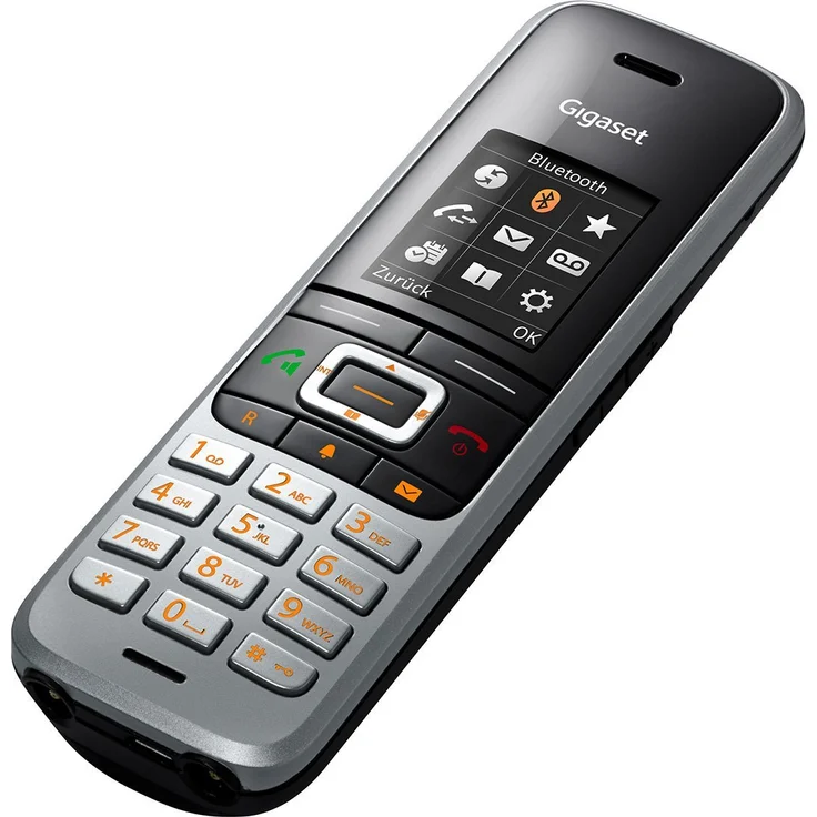 Gigaset S850HX Schnurloses DECT-Telefon zum Anschluss an vorhandene DECT-Basis, Mobilteil mit Ladeschale, Headsetanschluss, Freisprechfunktion, platin-schwarz – Bild 5