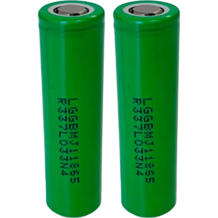 2x LG INR18650-MJ1 3,7V 3500mAh 10A unprotected flat Top