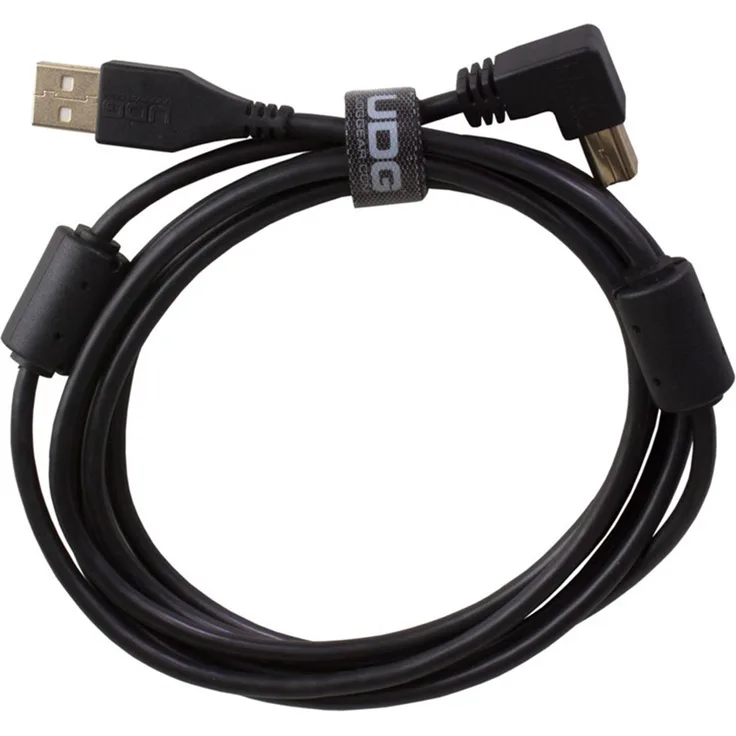 UDG Ultimate Audio Cable USB 2.0 A-B Black Angled 1m (U95004BL)