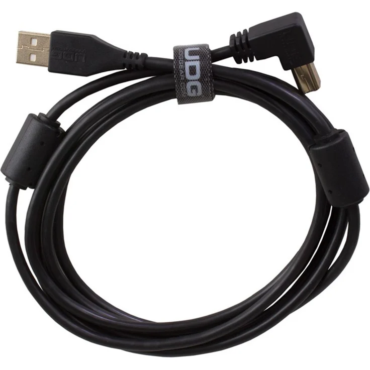 UDG Ultimate Audio Cable USB 2.0 A-B Black Angled 1m (U95004BL) – Bild 1