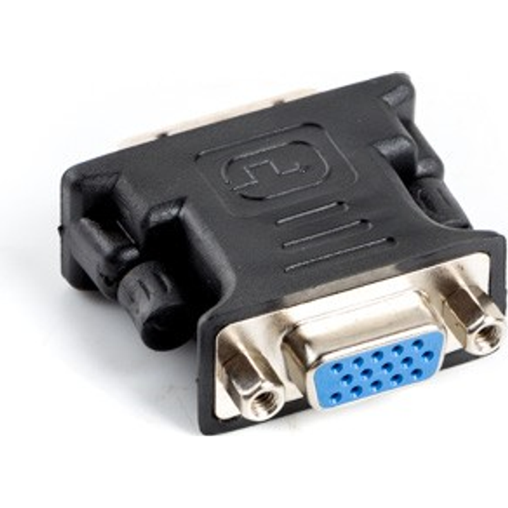 lanberg AD-0012-BK Dvi-I (24+5 Pol) Dual Link Stecker auf Vga (15Pol) Buchse Adapter schwarz