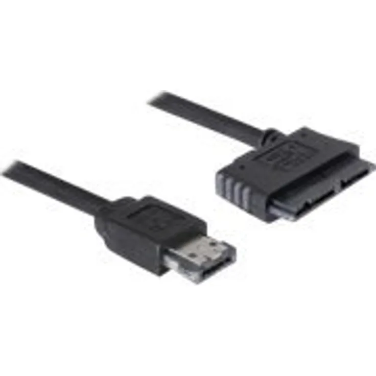 DeLOCK Power Over eSATA cable - Power Over eSATA-Kabel - 16-polig Micro SATA - 11-polig USB/eSATA - 1 m (84416)