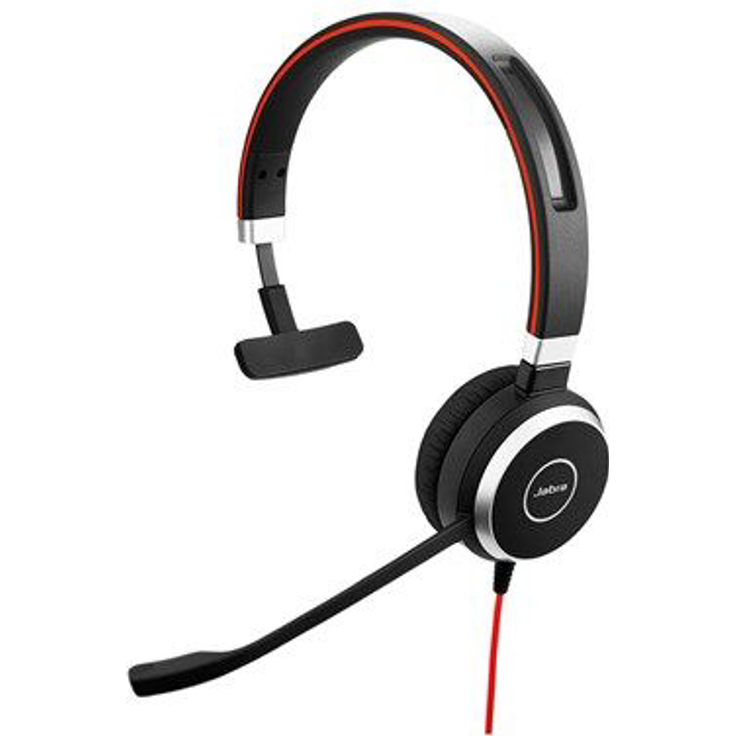 Jabra Evolve 40 Mono-Headset mit 3,5-mm- Klinkenstecker (ohne USB-Controller), optimiert für Unified Communications – Bild 1