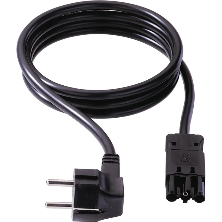 BACHMANN Gerätezuleitung Schutzkontakt-Gerätekupplung GST18-3, schwarz, 7 m (375.1292)