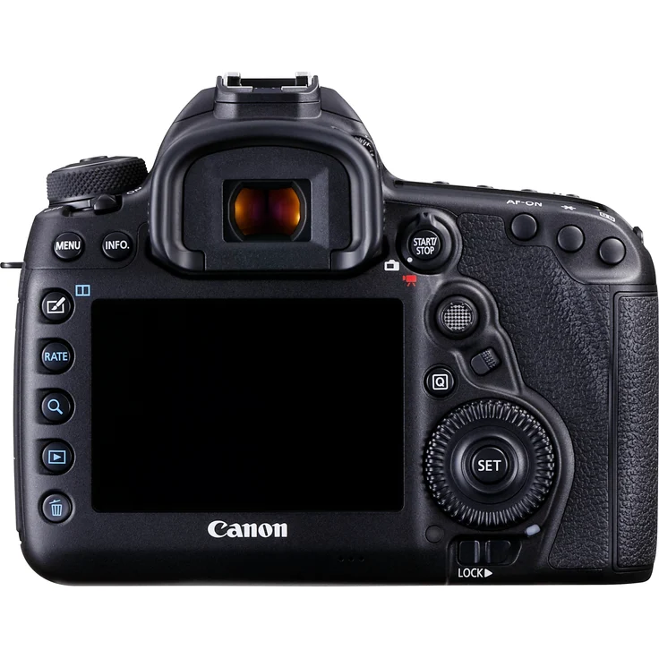 Canon EOS 5D Mark IV SLR-Digitalkamera (30,4 MP, 8,1 cm (3 Zoll) Touchscreen-LCD, DIGIC 6+, Dual Pixel RAW, 4K Video, WLAN, NFC, GPS) Gehäuse schwarz – Bild 2