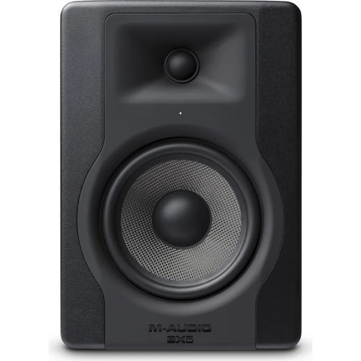 M-Audio BX5 D3 - Kompakter 2-Wege 5-Zoll Studiomonitor - Lautschprecher, aktiv, für Musikproduktion oder Mixen, mit integrierter akustischer Raumsteuerung, 1 Stück Einbau-Lautsprecher - 100 Watt - schwarz