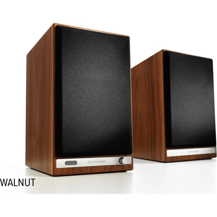 Audioengine HD3-WAL Powered Wireless Tischlautsprecher walnuss Regallautsprecher - 15 Watt - Walnuss