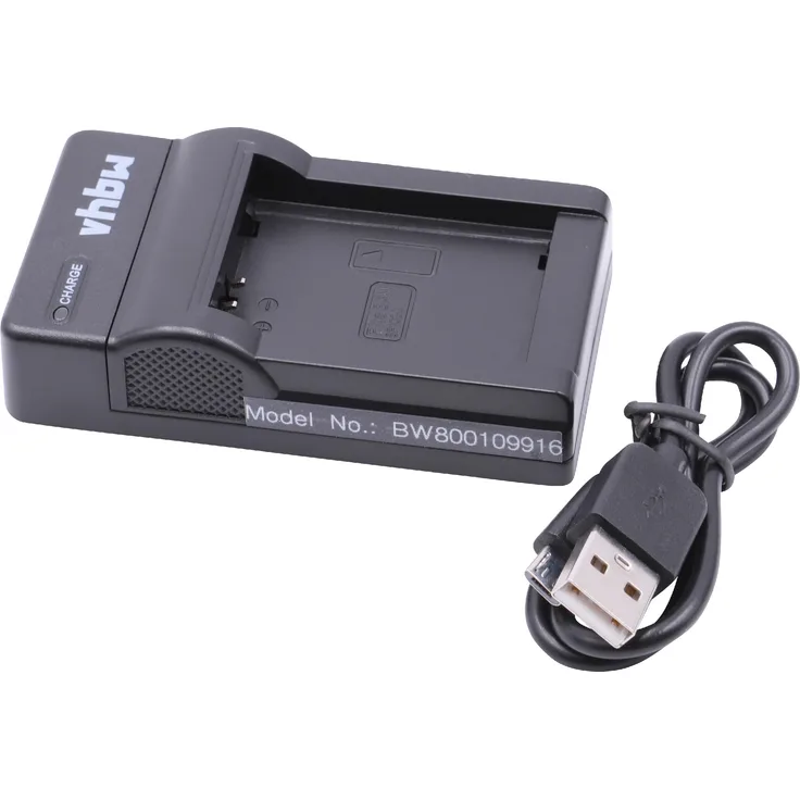 vhbw Micro USB Ladegerät Ladekabel passend für Kamera Samsung NX1000, NX1010, NX200, NX2000, NX2020, NX2030, NX210, NX300, NX300M