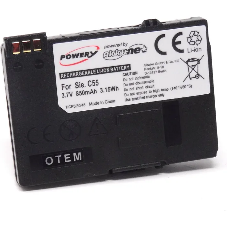 Akku für Siemens MC60, 3,7V, Li-Ion