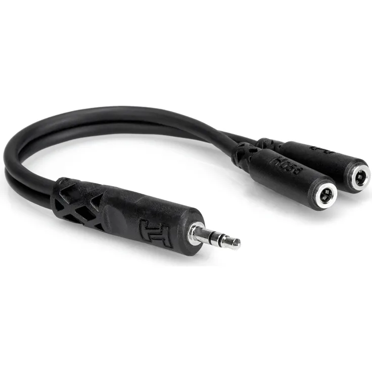 YMM-232 Kopfhörer Y-Kabel Adapter 3,5mm TRS an Dual 3,5mm TRSF