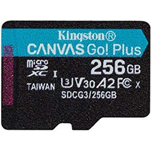 Bild für Kingston SDCG3-256GBSP microSD Speicherkarte ( 256GB microSDXC Canvas Go Plus 170R A2 U3 V30 Ohne SD Adapter)