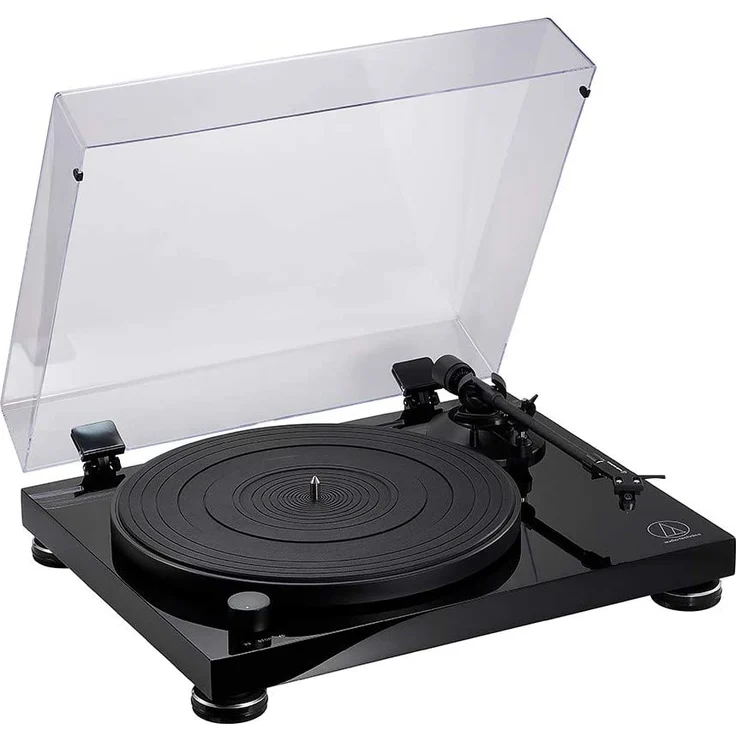 Audio-Technica AT-LPW50PB Manueller Plattenspieler mit Riemenantrieb schwarz – Bild 4