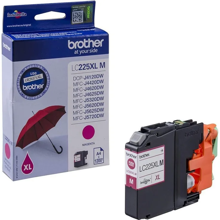 Brother Original Tintenpatrone LC-225XL M (magenta) (für Brother DCP-J4120DW, MFC-J4420DW, MFC-J4620DW, MFC-J4625DW, MFC-J5320DW, MFC-J5620DW, MFC-J5625DW, MFC-J5720DW)