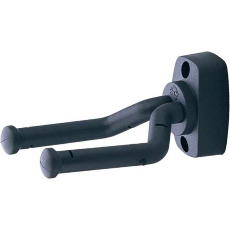K&M 16280 Gitarren-Wandhalter, schwarz