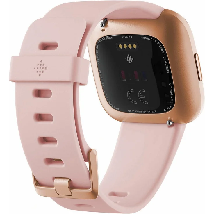 Fitbit Versa 2 Smartwatch Unisex, Einheitsgröße, Aluminiumgehäuse, Creme/Kupferrosé – Bild 3