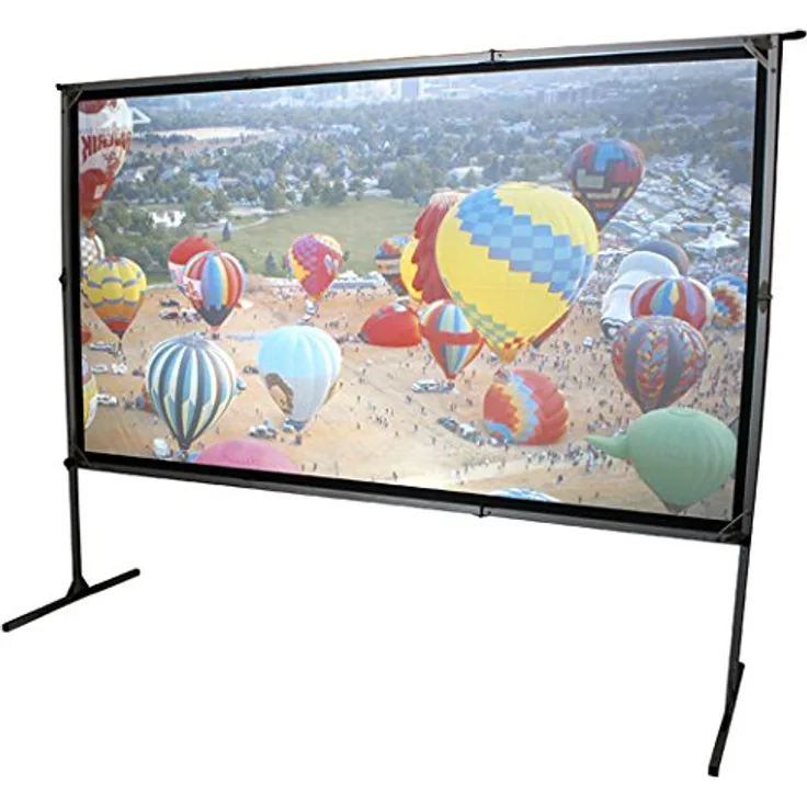 Elite Screens OMS135H2-DUAL Mobile Garten Leinwand Yard Master 2 Dual 299 Outdoor Projection Screen schwarz