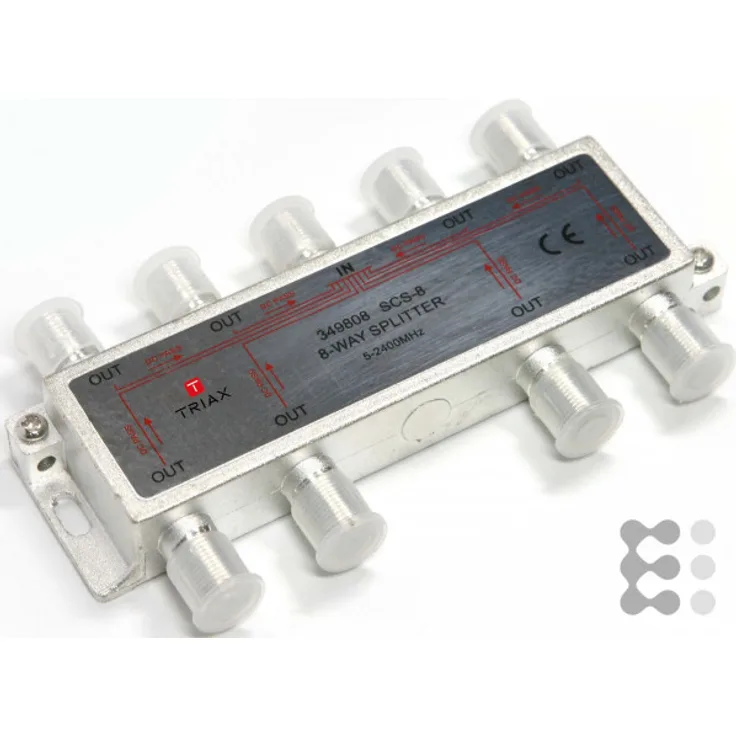 Triax pasivos Passiver Verteiler 8 Ausgänge SCS 11 Fach 8 – 14dB