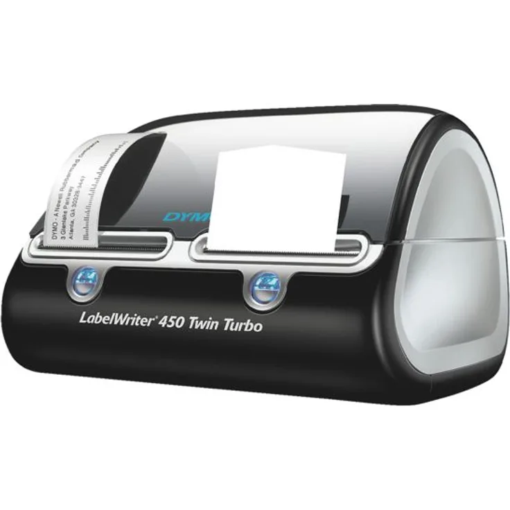 Dymo LabelWriter 450 Twin Turbo Etikettendrucker (Dual-Etiketten thermischer Hochgeschwindigkeitsdrucker für Ihren PC-Mac)