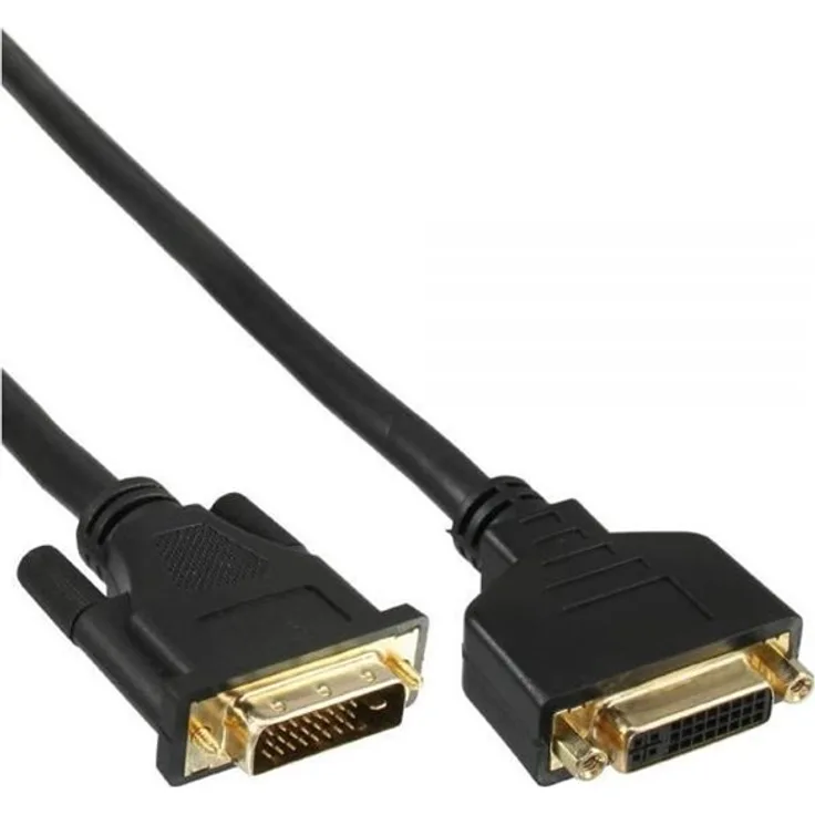InLine 17773P DVI-D Verlängerung Premium, digital 24+1 Stecker - Buchse, Dual Link, 2m