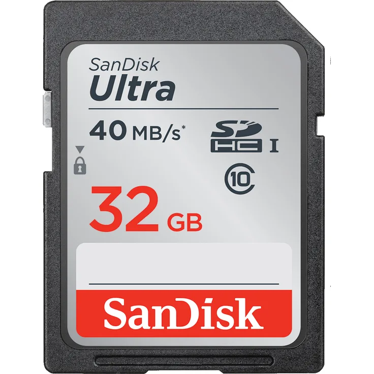 SanDisk Ultra 32 GB bis zu 80 MB-Sek, Class 10 Speicherkarte [Standardverpackung]