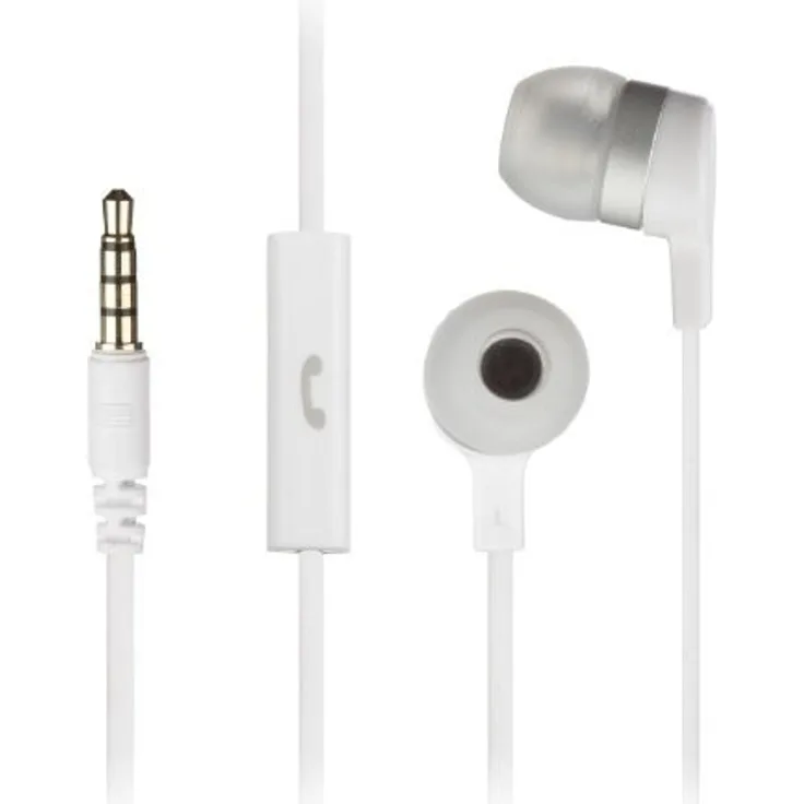 KitSound Mini In-Ear Kopfhörer mit In-Line Mikrofon Kompatibel mit Apple iPhone, iPod, iPad, BlackBerry, HTC, Nokia und Samsung Geräten - Weiß