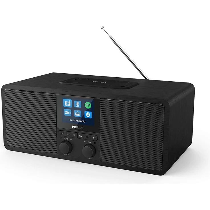 PHILIPS TAR8805/10 Internetradio mit Bluetooth, WLAN, LCD-Display, schwarz – Bild 3