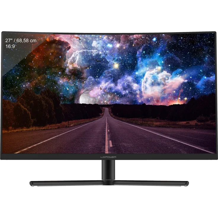 LC-Power LC-M27-FHD-240-C - 27 Zoll, Full HD (1920 x 1080), VA-Panel, 240Hz, 4ms, 300cd/m² (LC-M27-FHD-240-C)