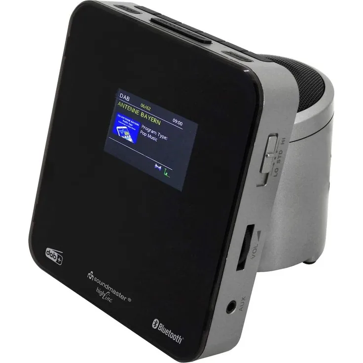 Soundmaster UR260SI Uhrenradio mit Bluetooth, schwarz