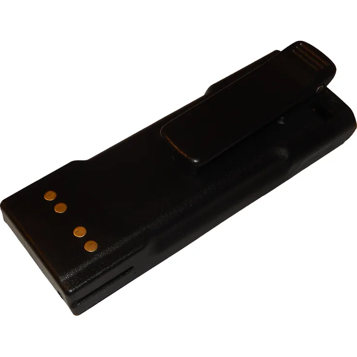 VHBW Akku mit Gürtelclip, geeignet für Funkgerät, Walkie Talkie Motorola GP1200, GP2010, GP2013, GP900, HAT100, HT1000, HT6000, JT1000, MT2000, MT2100, MTS2000, MTS2010, MTS2013 2300 mAh, 7,5 V NiCd