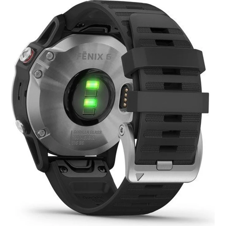 Garmin fēnix 6 Smartwatch GPS, Unisex, 47mm, Kunststoffgehäuse, Silber/Schwarz – Bild 4