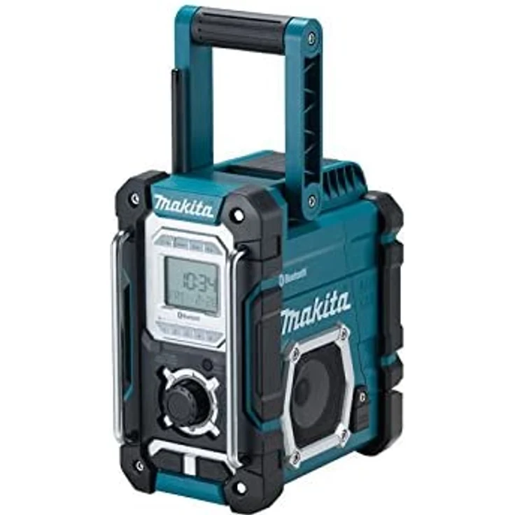 Makita 7,2-18 V, DMR108 Baustellenradio mit Bluetooth, geeignet für Outdoor, spritzwassergeschützt, blau – Bild 2