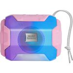 Mars Gaming MSBAX RGB Bluetooth-Lautsprecher mit FM-Radio, Lichteffekt, Kartenleser, rosa