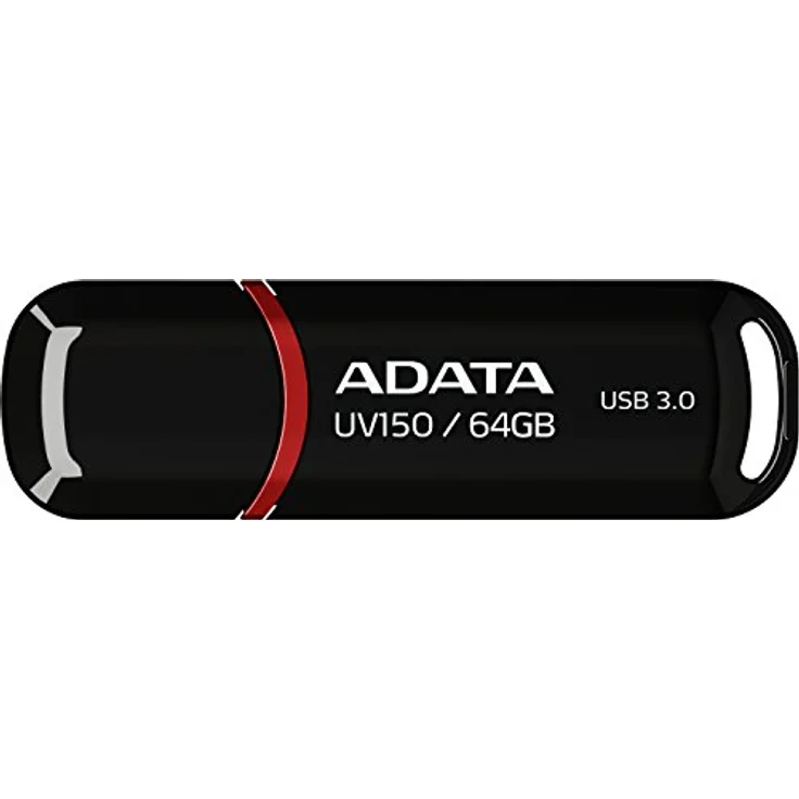 ADATA AUV150-64G-RBK 64GB DashDrive schwarz – Bild 1