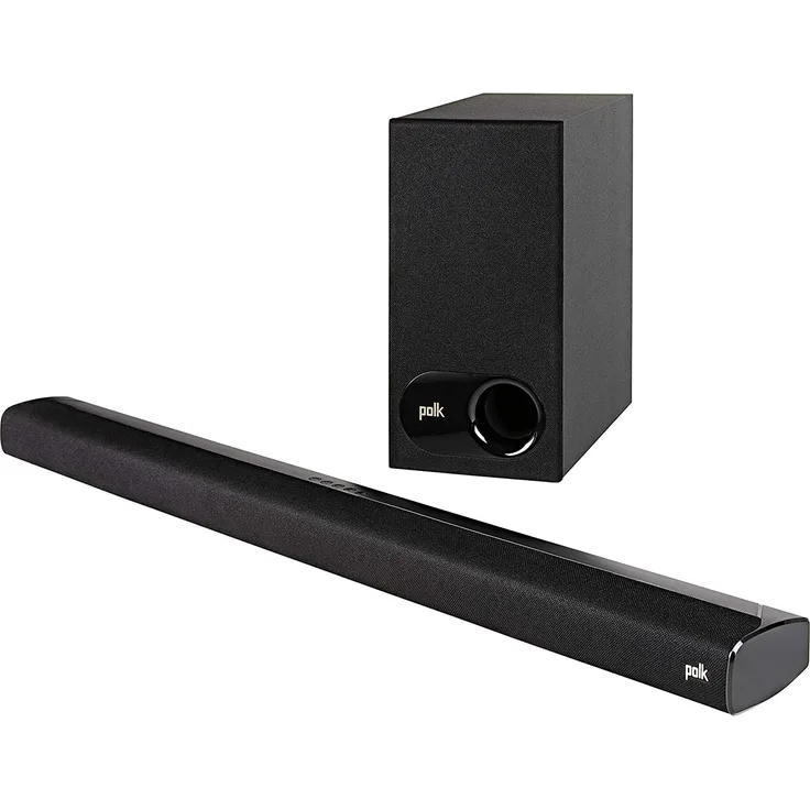 Polk Audio Signa S2 2.1 Soundbar mit Subwoofer, kabellos/kabelgebunden, geeignet für TV, schwarz (2019)