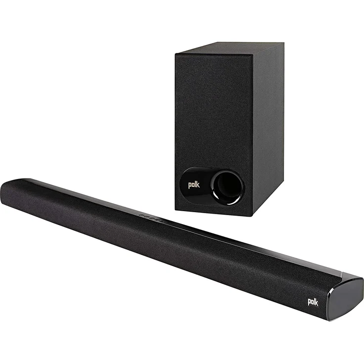 Polk Audio Signa S2 2.1 Soundbar mit Subwoofer, kabellos/kabelgebunden, geeignet für TV, schwarz (2019) – Bild 1