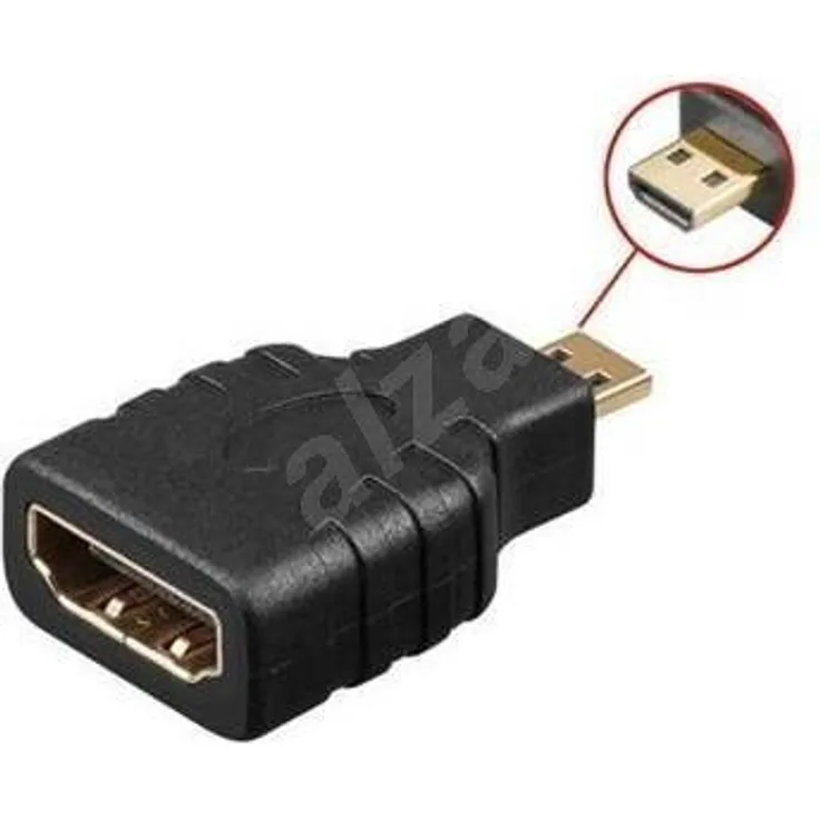 PremiumCord Adapter HDMI Typ A Buchse - Micro HDMI Typ D Stecker