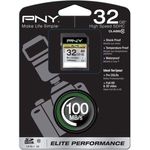 PNY Speicherkarte SDHC Elite Performance 32GB 100MB-s Class 10 UHS-1 U3