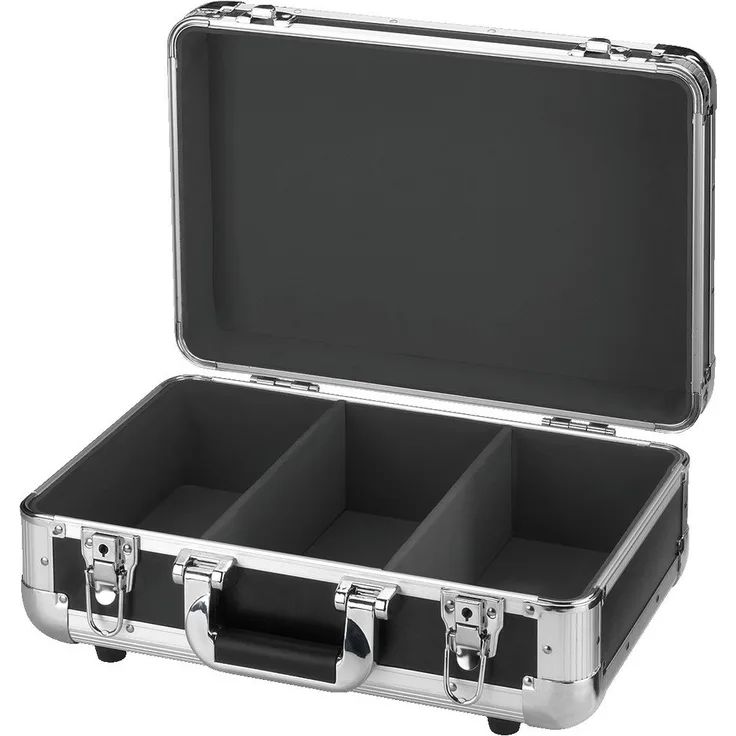 MONACOR DJC-8-SW CD-Tasche, 3 Fächer für 80 CDs