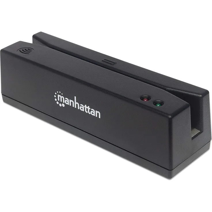 Manhattan Magnetkartenleser USB drei Spuren Leser schwarz