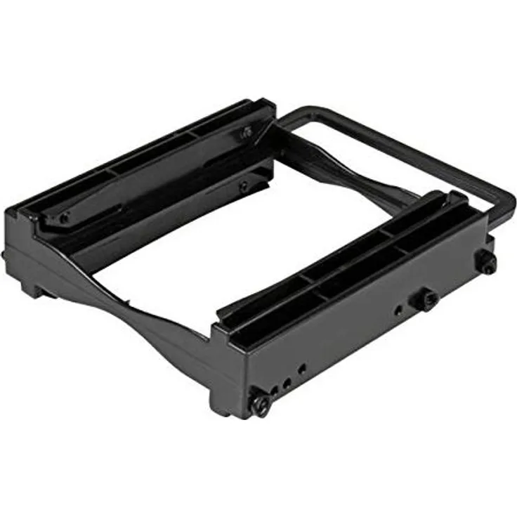 StarTech.com Dual 2,5 Zoll SSD-HDD Einbaurahmen (für 3,5 Zoll Laufwerksschacht, Werkzeuglose Installation, 2 Laufwerks Adapter)