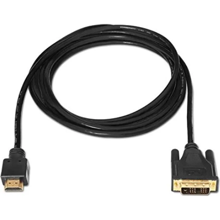 Nanocable 10.15.0503 - DVI zu HDMI Kabel, männlich-männlich, DVI18+1-M-HDMI A-M, schwarz, 3.0 mts